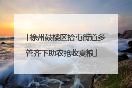 徐州鼓楼区拾屯街道多管齐下助农抢收夏粮